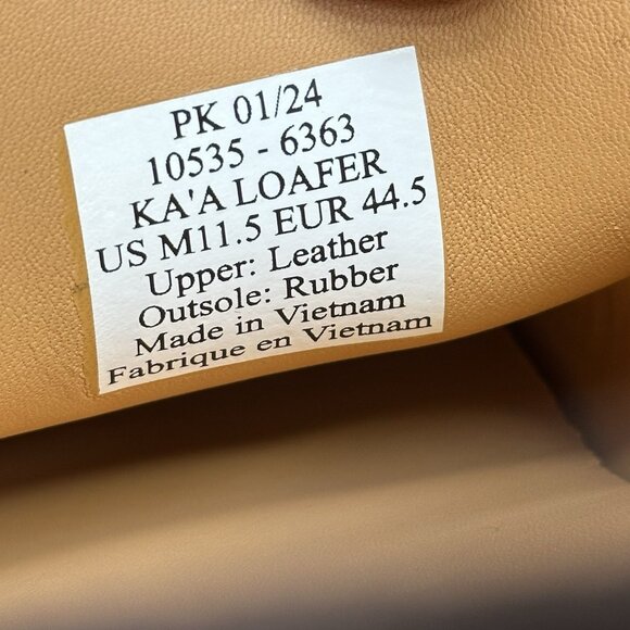 OluKai‎ KA\'A Loafer Mens Size 11.5 Loafers Brown Leather Suede Slip-On Shoes NEW main image 5